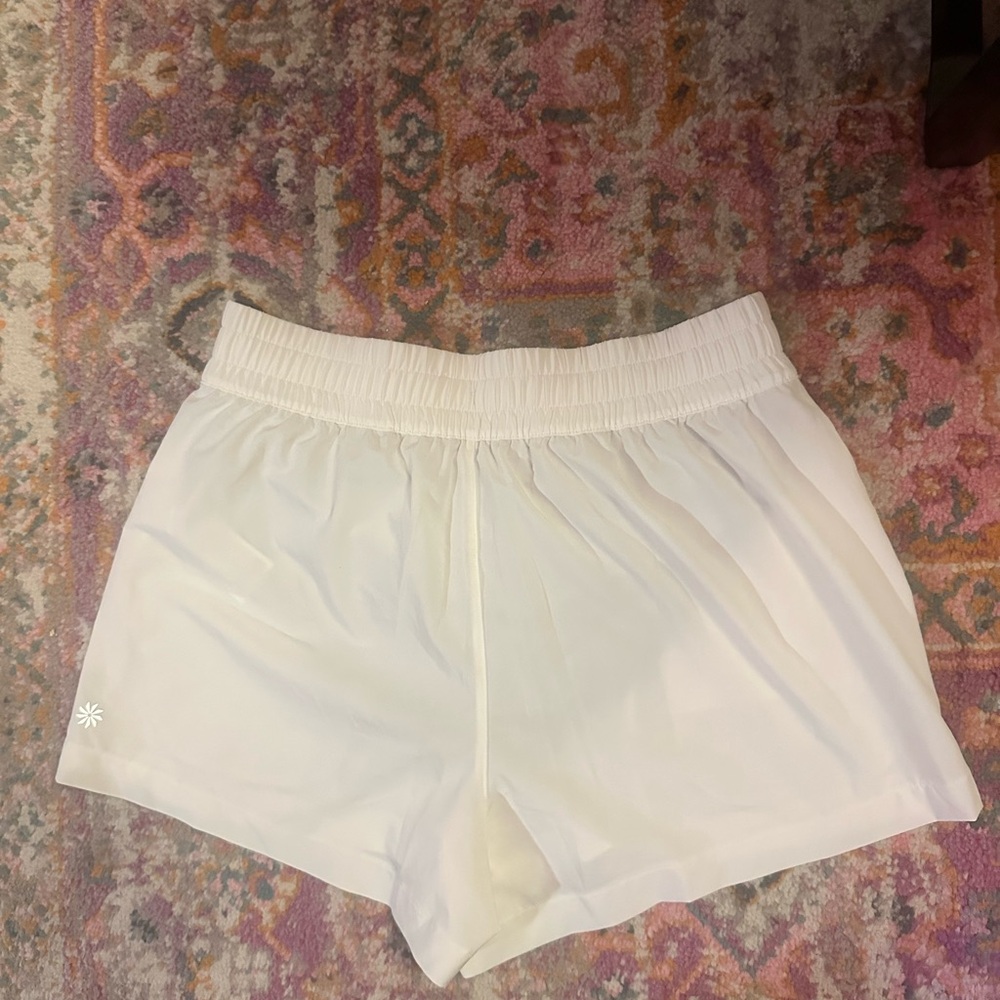 Athleta White Elastic Waist Shorts